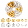   190pcs 6 Style Brass Beads KK-PH0005-51-1