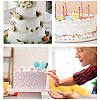 Gorgecraft 7Pcs 7 Styles Plastic Cake Stencil Template DIY-GF0003-65-5