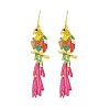 Alloy Rhinestone Dangle Earrings EJEW-D300-01G-02-5