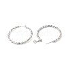 Brass Hoop Earrings KK-O144-23P-2