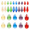  30Pcs 15 Styles Transparent Glass Pendants GLAA-TA0001-34-9