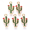 Alloy Enamel Pendants X-ENAM-S121-090-2