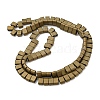 Electroplated Non-magnetic Synthetic Hematite Beads Strands G-C106-B01-12B-2