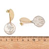 Natural Baroque Keshi Pearl Stud Dangle Earring EJEW-JE07134-5