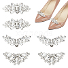   6Pcs 3 Styles Detachable Alloy Rhinestone Shoe Buckle Clips AJEW-PH0011-59-1