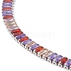 Cubic Zirconia Tennis Necklaces NJEW-G017-01E-P-3