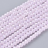 Electroplate Glass Beads Strands EGLA-A034-P3mm-B12-1