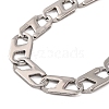 Tarnish Resistant 304 Stainless Steel Mariner Link Chain Bracelets BJEW-B078-55P-2