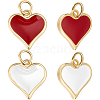 10Pcs 2 Colors Real 18K Gold Plated Brass Charms KK-BBC0016-07-1