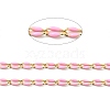 Brass Enamel Curb Chains CHC-C003-13G-05-2