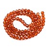 Baking Paint Transparent Glass Beads X1-DGLA-A035-T4mm-A04-3