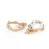 Rack Plating Brass Micro Pave Clear Cubic Zirconia Charms KK-T060-60-RS-3