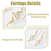 1 Pair Brass Dangle Earrings EJEW-HS0001-29G-4