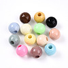 Opaque Acrylic European Beads OACR-I015-62-1