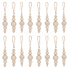 BENECREAT 16Pcs Natural Wood Bead Wall Hanging Pendant Decorations HJEW-BC0001-32-1