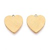 304 Stainless Steel Pendants STAS-N109-168G-1