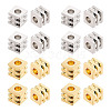 100Pcs 2 Colors Brass Spacer Beads KK-GO0001-90-1