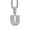 Brass Micro Pave Cubic Zirconia Pendants PW-WG3207D-42-1