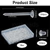 SOFPLATE 500Pcs Eco-Friendly Plastic Stud Earring Findings KY-SP0001-03A-2