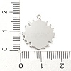 Non-Tarnish 304 Stainless Steel Pendant Cabochon Settings STAS-P333-04P-3