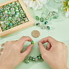 100Pcs Printed Transparent Resin European Beads RESI-PA0001-18A-3
