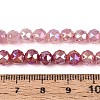 Anti-Tarnish Electroplate Glass Beads Strands GLAA-N064-6mm-03-4