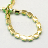 Golden Tone Iron Acrylic Claw Chains CHC-R007A-04-3
