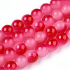 Baking Paint Imitation Jade Glass Round Bead Strands X1-DGLA-N003-6mm-06-1
