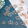 CHGCRAFT 16Pcs 2 Style Alloy Cabochons ALRI-CA0001-09-5