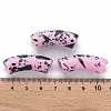 Opaque Spray Painted Acrylic Beads MACR-S372-001F-B03-4