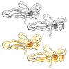 4Pcs 2 Colors Alloy Alligator Hair Clips OHAR-HY0001-06B-1