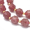 Natural Strawberry Quartz Beads Strands G-K303-A04-10mm-3