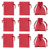 10Pcs Brocade Good Luck Fortune Drawstring Gift Blessing Bags PAAG-TADJ0001-01G-1