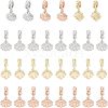 SUPERFINDINGS 30Pcs 3 Colors Rack Plating Alloy European Dangle Charms MPDL-FH0001-04-1