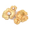 304 Stainless Steel with Plastic Imitation Pearl Stud Earrings for Women EJEW-Z057-07G-2