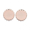 304 Stainless Steel Cabochon Settings STAS-P249-16C-RG-1