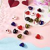 20Pcs 5 Colors Handmade Millefiori Glass Beads LAMP-CW0001-10-5