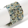 Natural Blue Azurite Beads Strands GG-CBAE031-A03-3mm-2