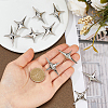 16Pcs Star Alloy Lapel Pins for Backpack Clothes JEWB-FH0002-96P-3