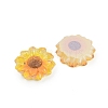 Flower Series Resin Cabochons CRES-Q008-01G-2