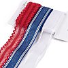 9 Yards 3 Styles Independence Day Polyester & Polycotton Ribbons Sets SRIB-A015-02A-05-1