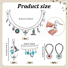 Cowboy Theme Alloy & Synthetic Turquoise & Aluminum Cable Chains Jewelry Sets HJEW-PH02504-2