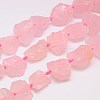 Natural Rose Quartz Beads Strands G-G543-07D-1