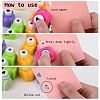 Random Single Color or Random Mixed Color Mini Plastic Craft Paper Punch Sets for Scrapbooking & Paper Crafts LS-AJEW-L051-04-4
