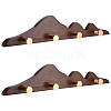 Wood Wall Clothes Hook Rack AJEW-WH0077-167-1