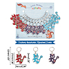 Alloy Enamel Cat Charm Locking Stitch Markers HJEW-PH01789-2