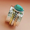 Alloy and Resin Finger Rings FS-WGDE678-01-3