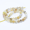 Natural Dendritic Quartz Beads Strands G-J373-01-8mm-2