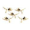 Brass Enamel Links Connectors KK-P204-04G-1