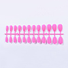 Solid Colors Matte Plastic False Nails Full Cover Fake Nails Tips MRMJ-T031-15-16-1